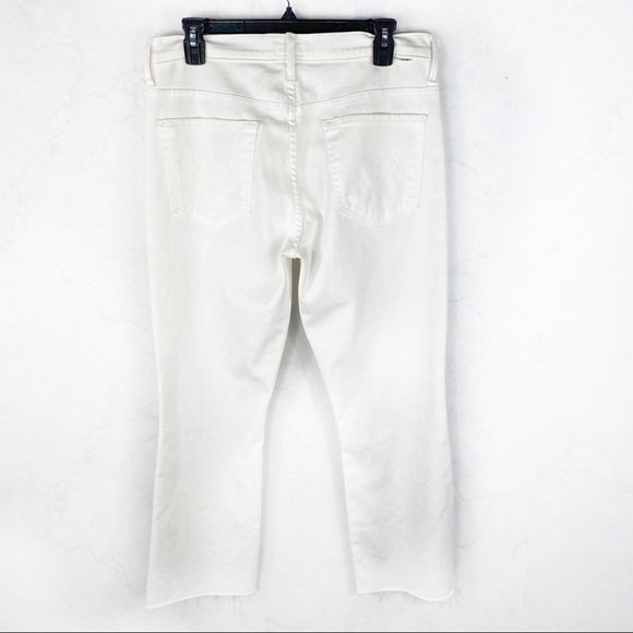 [Mother] White Classic Frayed Denim Jeans - Picture 8 of 8